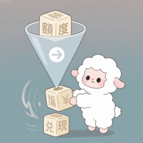 羊小咩享花卡包购物额度提现