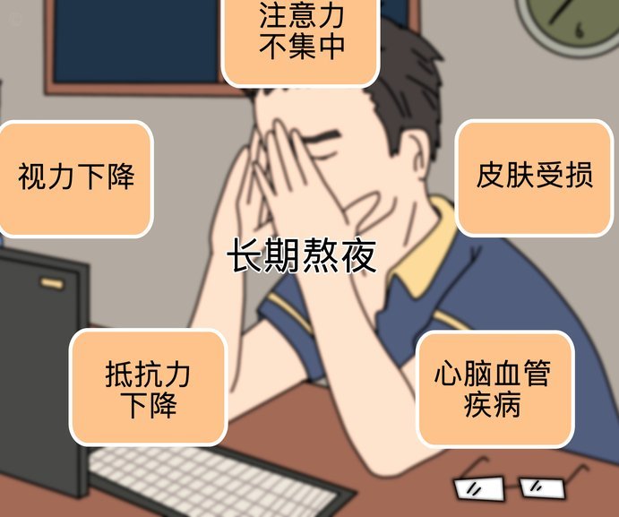国庆报复性熬夜有哪些危害
